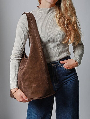 Sac porté épaule velvet cuir milano cuir de vachette