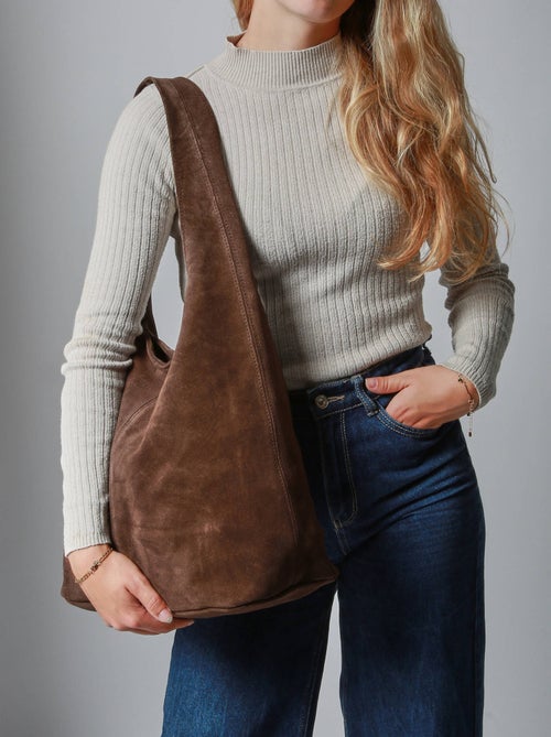 Sac Porté Épaule Velvet Cuir Milano Cuir De Vachette - Kiabi