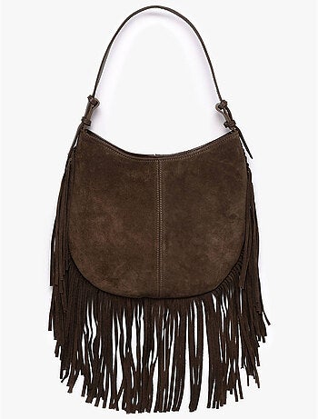 Sac porté épaule velvet cuir milano cuir de vachette