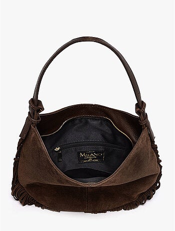 Sac porté épaule velvet cuir milano cuir de vachette