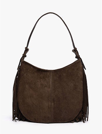 Sac porté épaule velvet cuir milano cuir de vachette