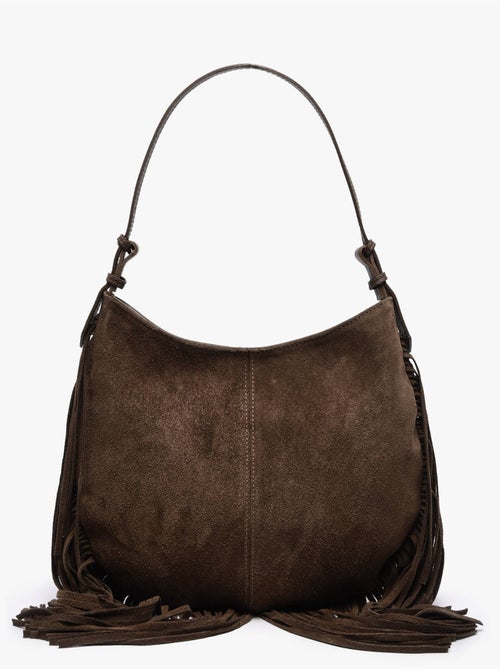 Sac porté épaule velvet cuir milano cuir de vachette - Kiabi Sac porté épaule velvet cuir milano cuir de vachette - Kiabi