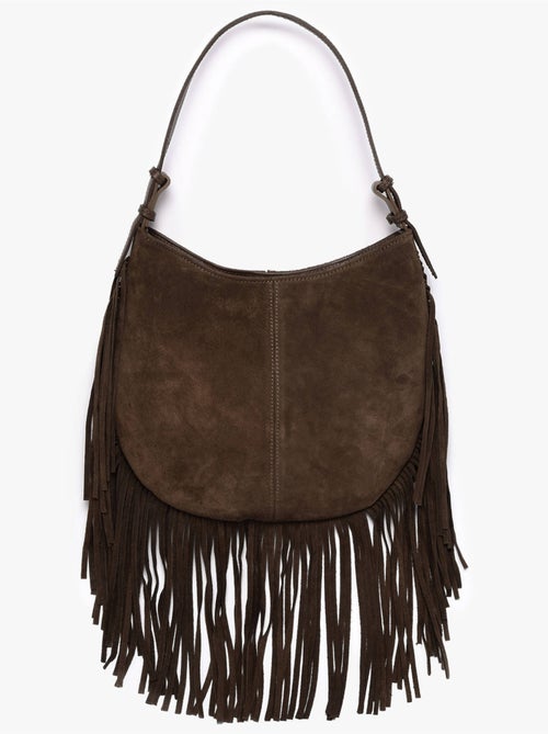 Sac porté épaule velvet cuir milano cuir de vachette - Kiabi Sac porté épaule velvet cuir milano cuir de vachette - Kiabi