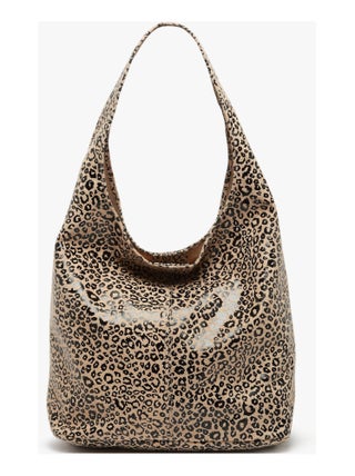 Sac Porté Épaule Velvet Leopardo Cuir Milano Cuir De Vachette