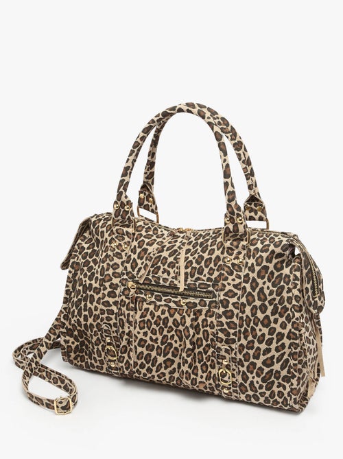 Sac Porté Épaule Velvet Leopardo Cuir Milano Cuir De Vachette - Kiabi