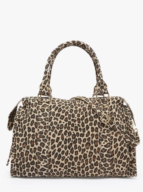 Sac Porté Épaule Velvet Leopardo Cuir Milano Cuir De Vachette - Kiabi