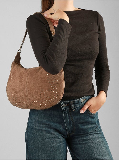 Sac porté épaule velvet milano cuir de vachette - Kiabi Sac porté épaule velvet milano cuir de vachette - Kiabi