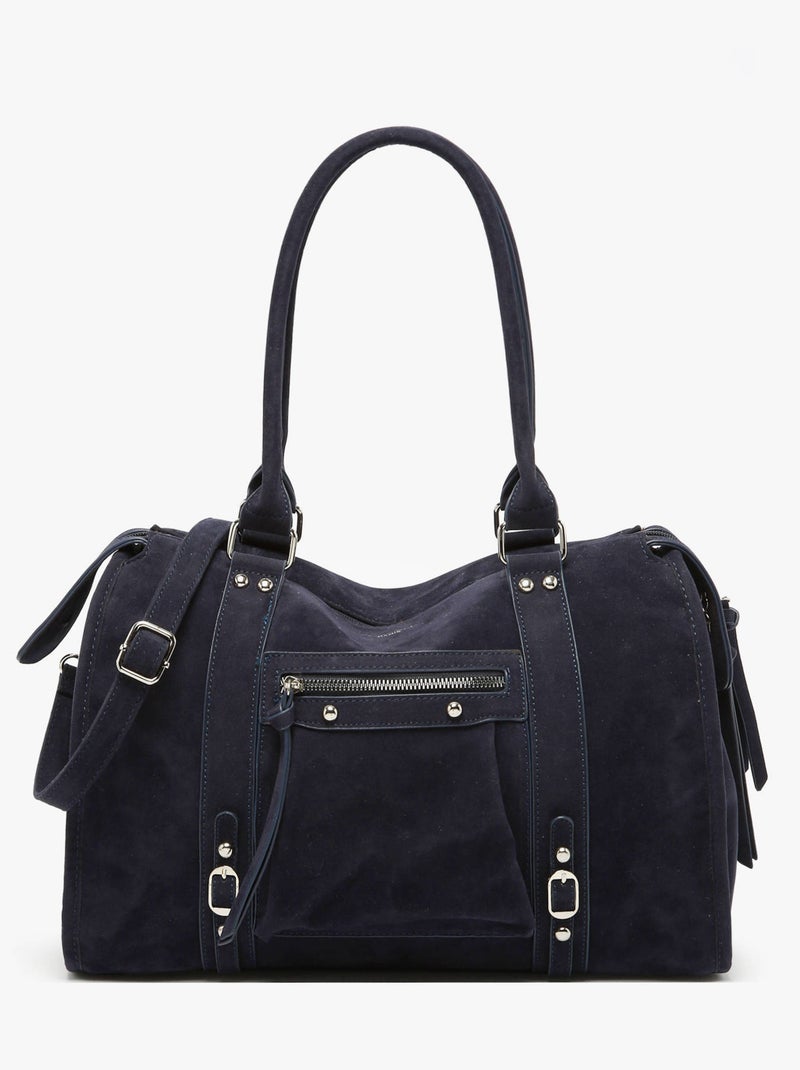 Sac Porté Épaule Velvet Miniprix Toile Enduite Bleu - Kiabi