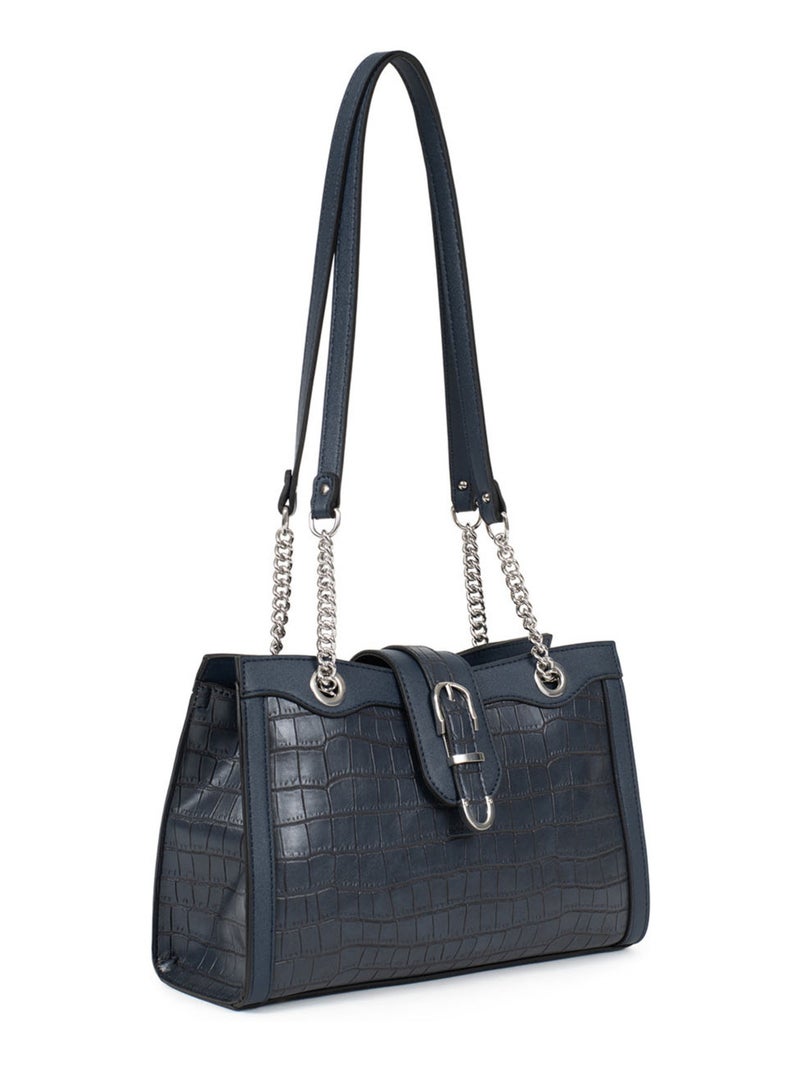 Sac porté épaule  véra | fagola Bleu marine - Kiabi