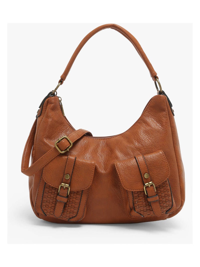 Sac Porté Épaule Winter Old Miniprix Toile Enduite Camel - Kiabi