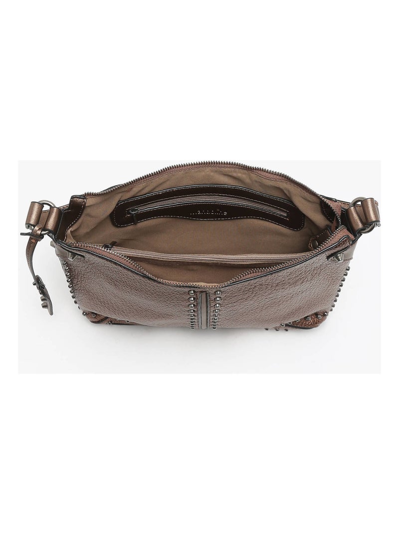 Sac Porté Épaule Winter Rock Miniprix Toile Enduite Bronze - Kiabi