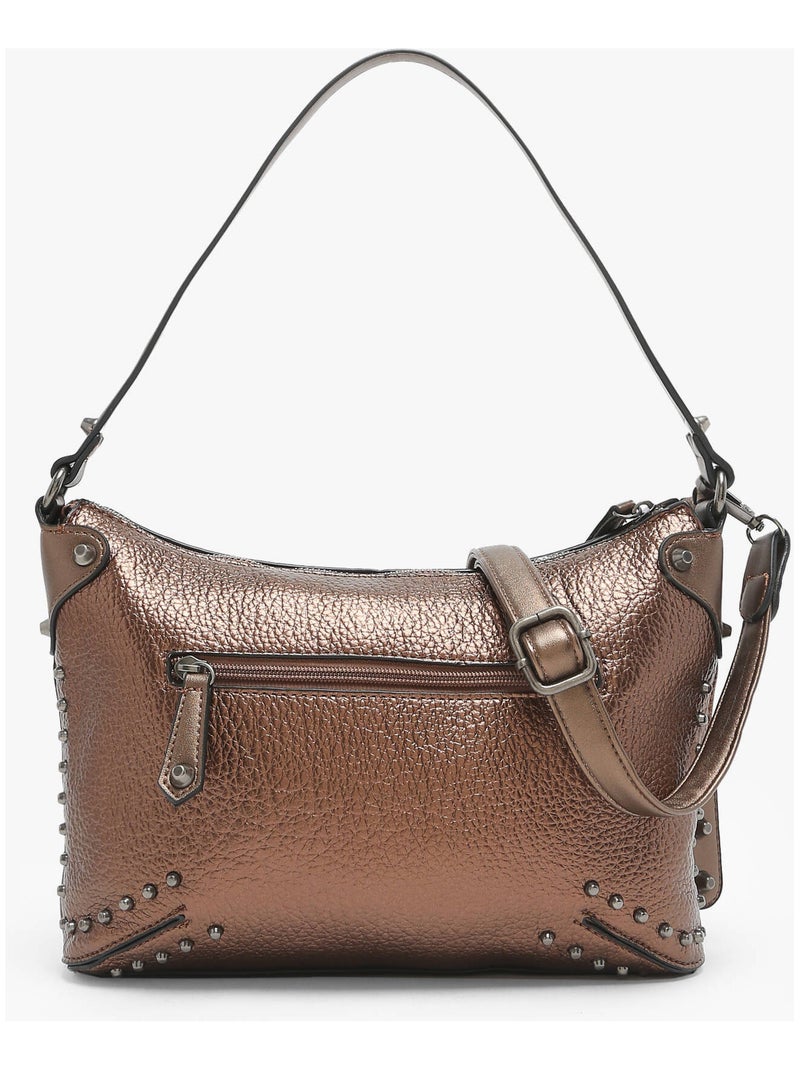 Sac Porté Épaule Winter Rock Miniprix Toile Enduite Bronze - Kiabi