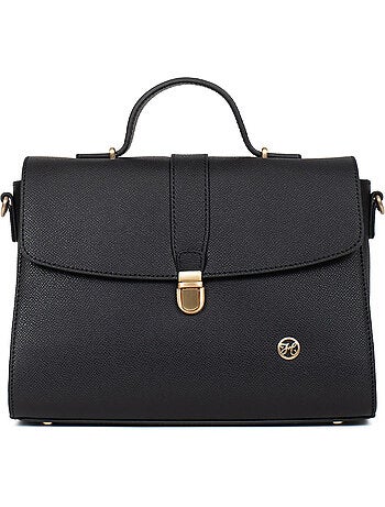 Sac porté main 1 poignée cuir aude hexagona