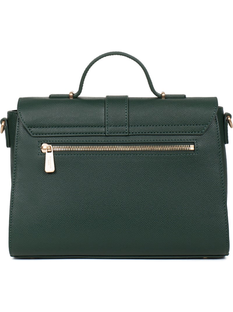 Sac porté main 1 poignée  cuir aude hexagona Vert foncé - Kiabi
