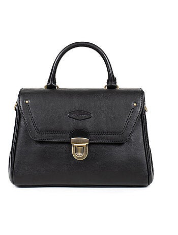 Sac porté main 1 poignée cuir jeanne hexagona