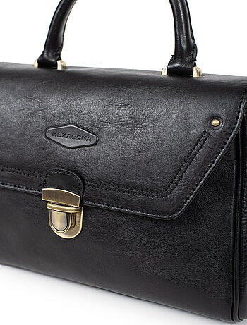 Sac porté main 1 poignée cuir jeanne hexagona