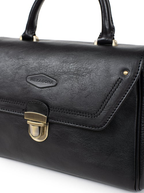Sac porté main 1 poignée  Cuir JEANNE - Kiabi