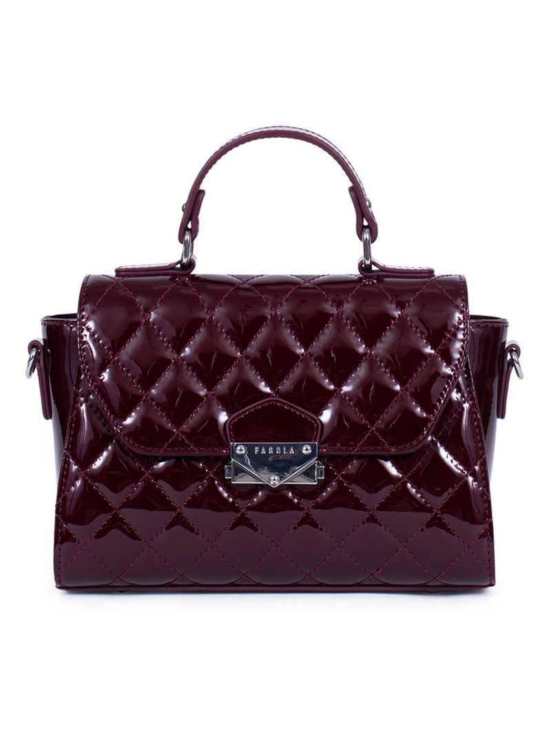 Sac porté main 1 poignée Daisy Femme Rouge carmin - Kiabi