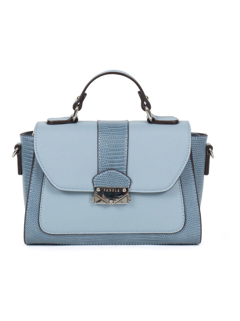 Sac porté main 1 poignée Maria Femme Bleu clair - Kiabi