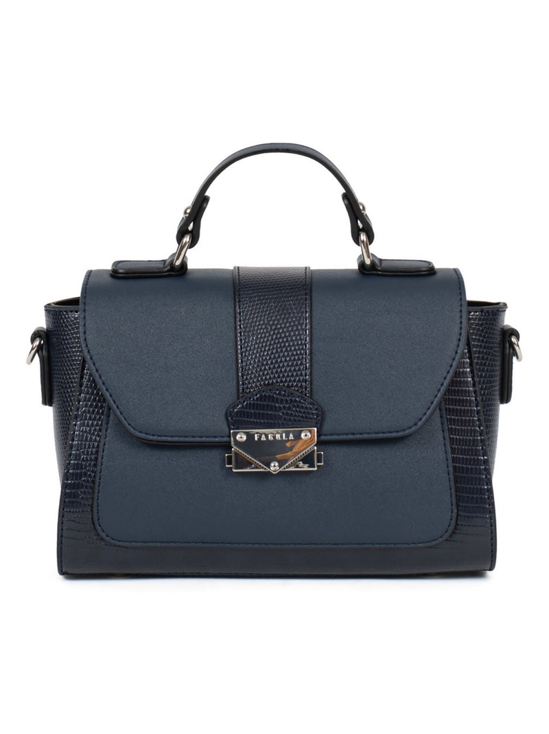 Sac porté main 1 poignée Maria Femme Bleu marine - Kiabi