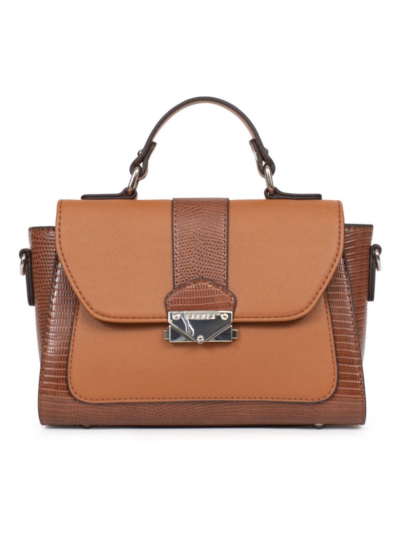Sac porté main 1 poignée Maria Femme Cognac - Kiabi