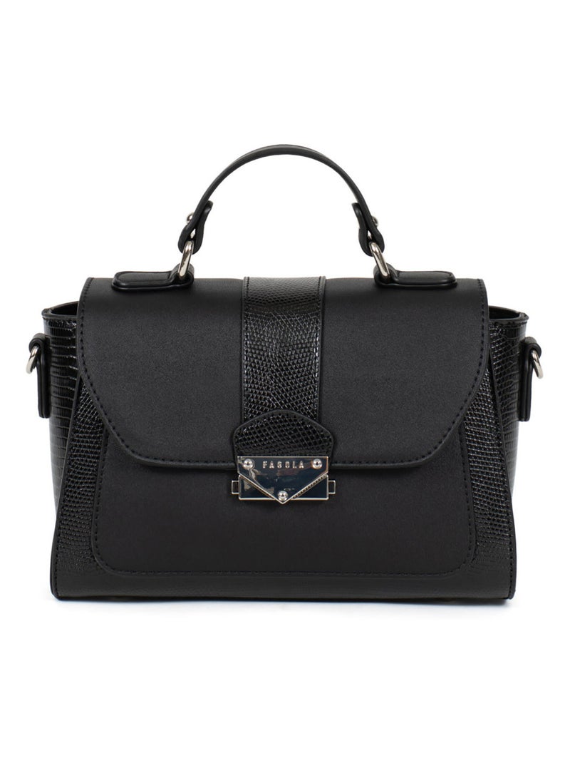 Sac porté main 1 poignée Maria Femme Noir - Kiabi