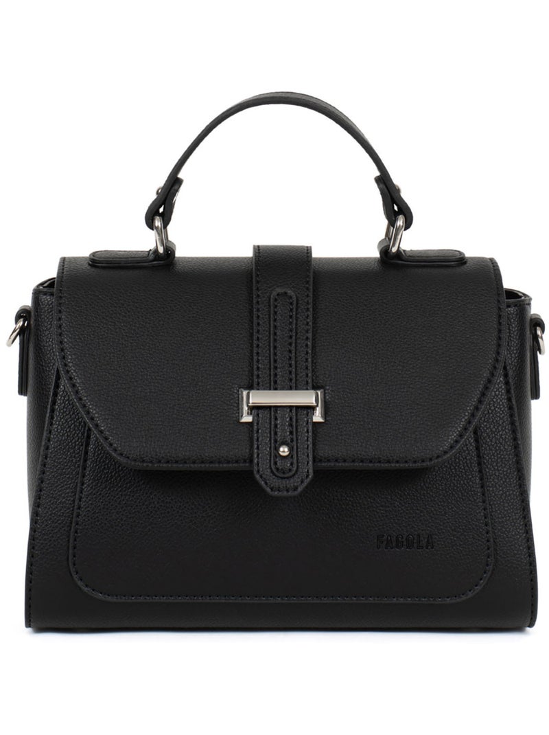 Sac porté main 1 poignée Stella Femme Noir - Kiabi