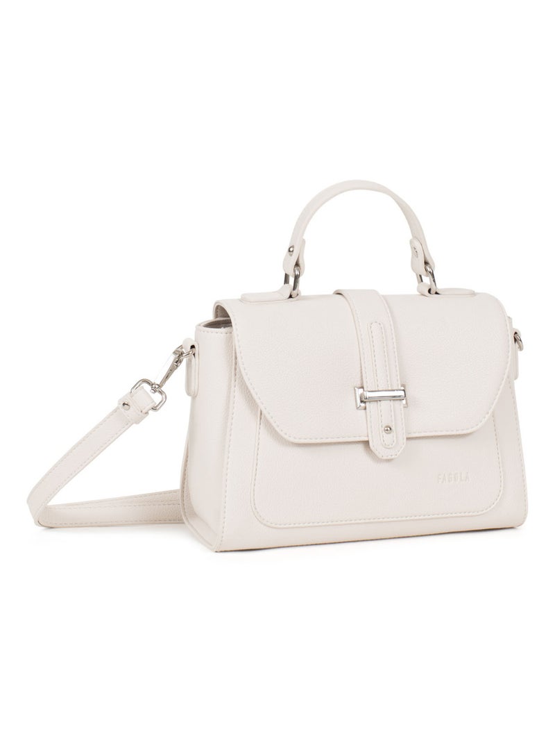 Sac porté main 1 poignée Stella Femme Nos intemporels d'automne  | FAGOLA Ivoire - Kiabi