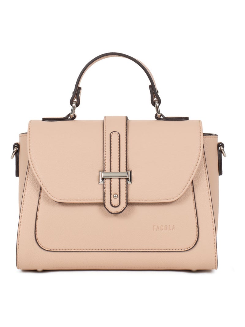 Sac porté main 1 poignée Stella Femme Nude - Kiabi