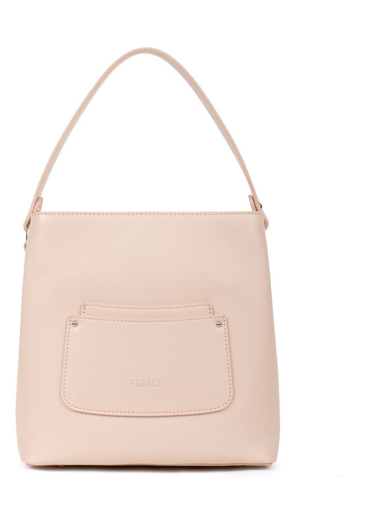Sac porté main 1 poignée Tessa Femme Beige/Rose - Kiabi