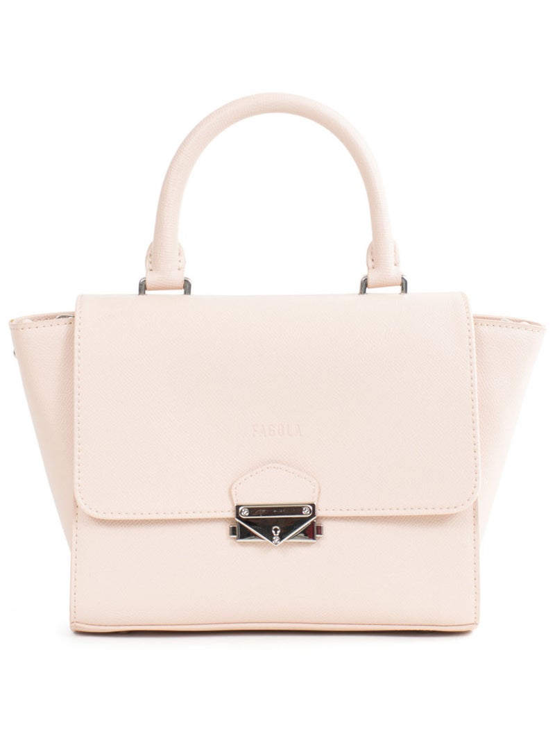 Sac porté main 1 poignée Tessa Femme Beige/Rose - Kiabi
