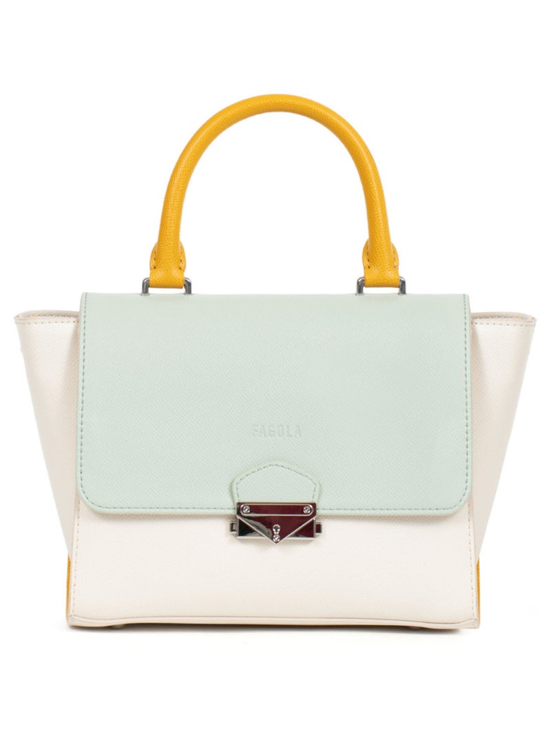 Sac porté main 1 poignée Tessa Femme Blanc Multicolore - Kiabi