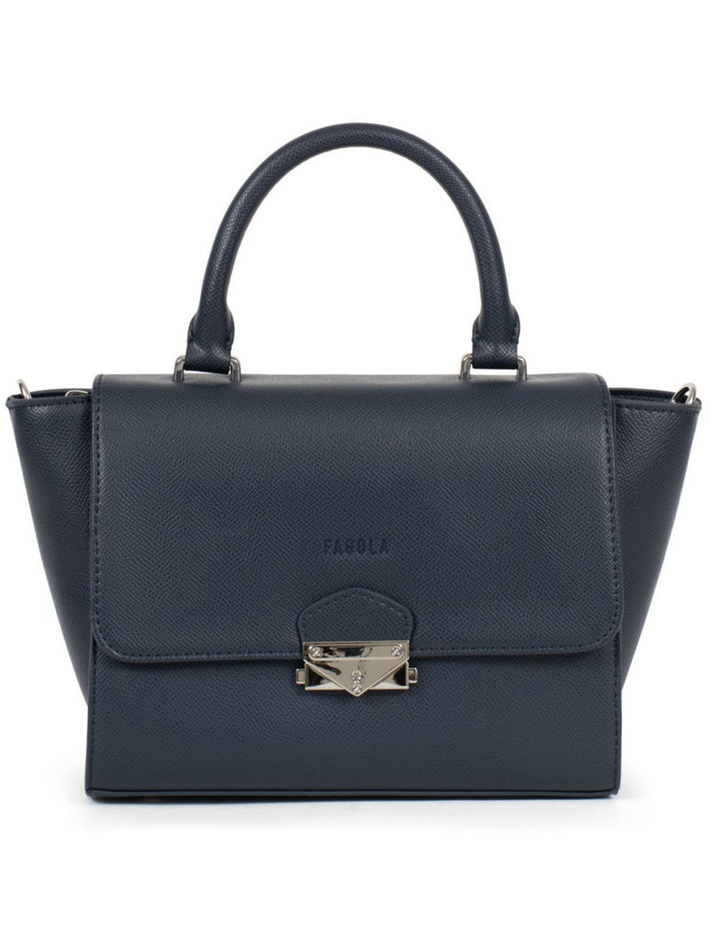 Sac porté main 1 poignée Tessa Femme Bleu nuit - Kiabi
