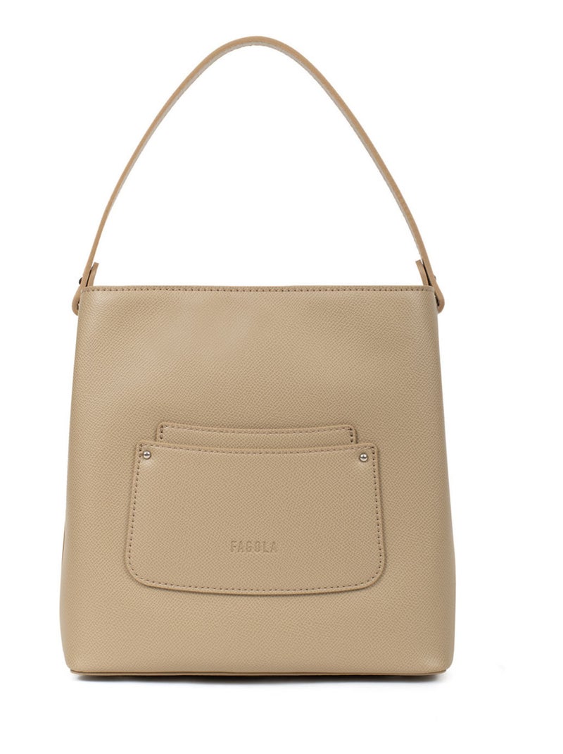 Sac porté main 1 poignée Tessa Femme Marron foncé - Kiabi