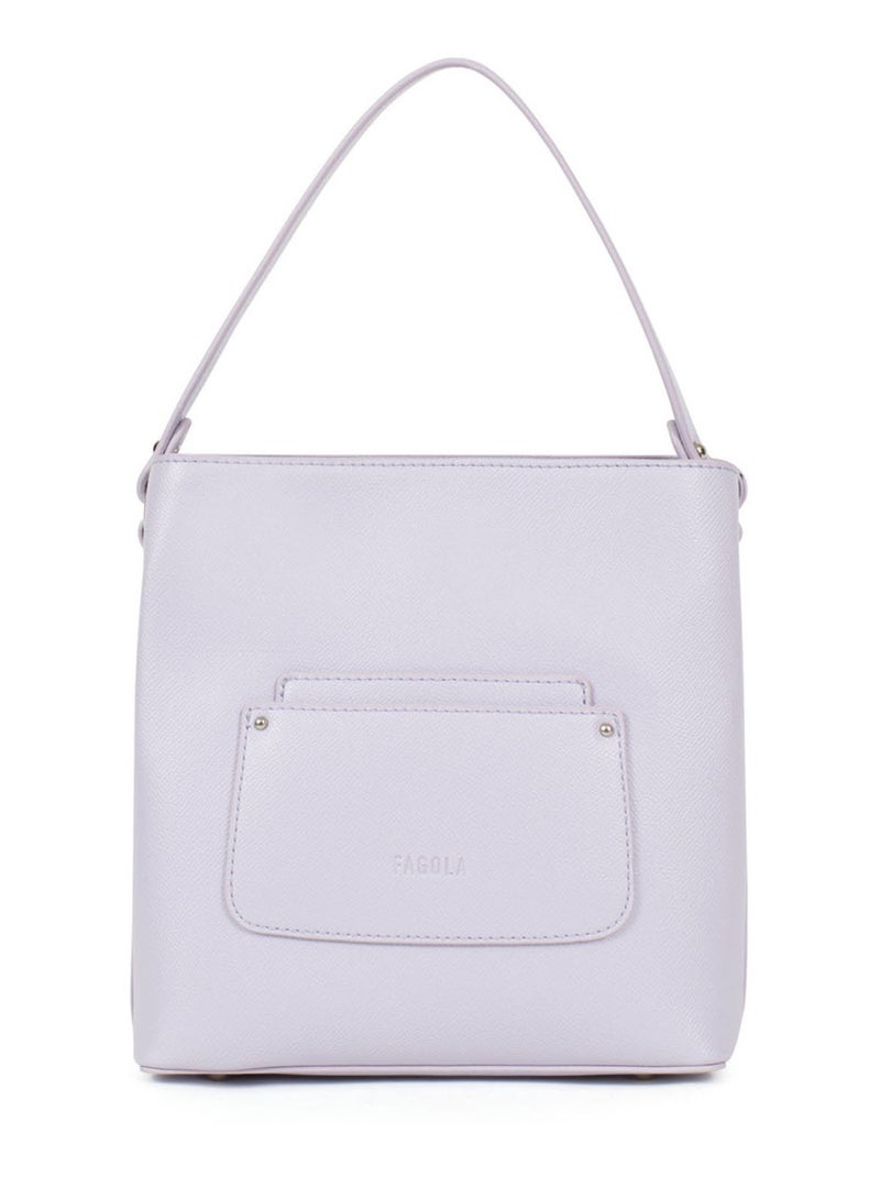 Sac porté main 1 poignée Tessa Femme Mauve lilas - Kiabi