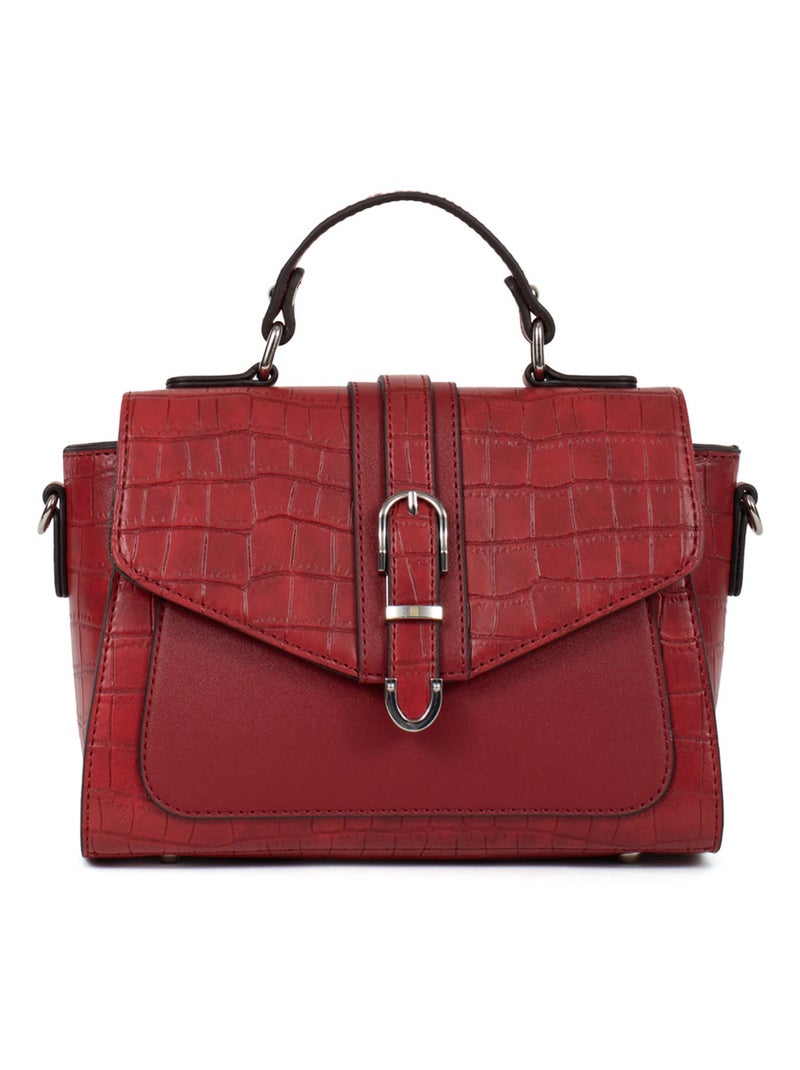 Sac porté main 1 poignée Véra Femme Rouge carmin - Kiabi
