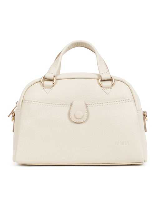 Sac porté main 2 poignées - Cuir - Kiabi