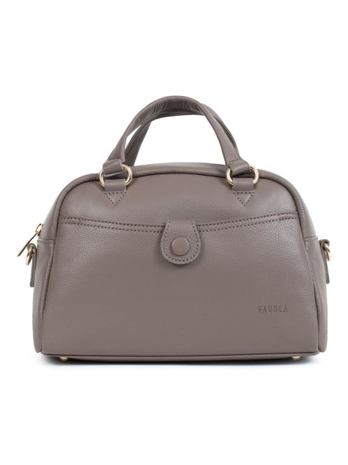 Sac porté main 2 poignées - Cuir Nos intemporels d'automne  | FAGOLA - Kiabi