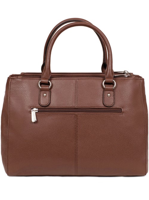 Sac porté main 2 poignées  A4  Cuir CONFORT - Kiabi
