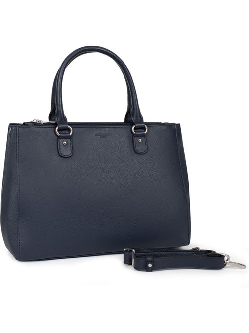 Sac porté main 2 poignées  a4  cuir confort hexagona - Kiabi