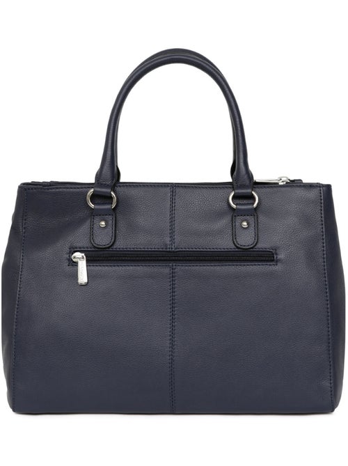 Sac porté main 2 poignées  a4  cuir confort hexagona - Kiabi