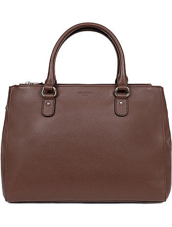 Sac porté main 2 poignées a4 cuir confort hexagona