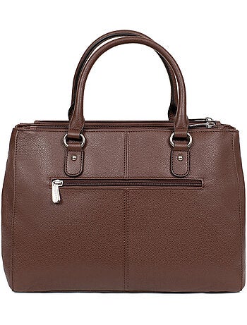 Sac porté main 2 poignées a4 cuir confort hexagona