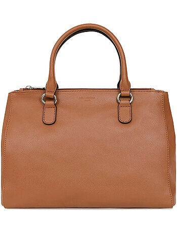 Sac porté main 2 poignées a4 cuir confort hexagona