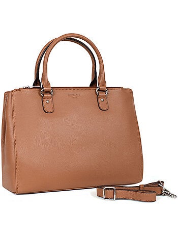 Sac porté main 2 poignées a4 cuir confort hexagona
