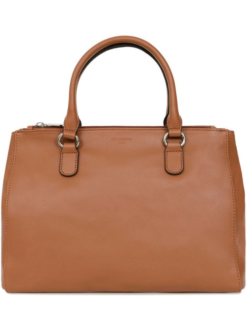 Sac porté main 2 poignées  a4  cuir confort hexagona - Kiabi