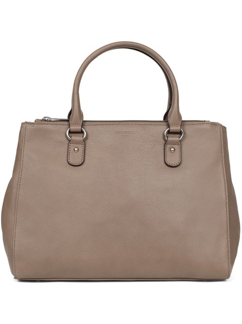 Sac porté main 2 poignées  a4  cuir confort hexagona - Kiabi