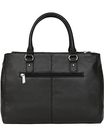 Sac porté main 2 poignées a4 cuir confort hexagona