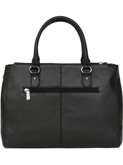 Sac porté main 2 poignées  a4  cuir confort hexagona - Kiabi