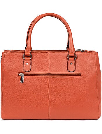 Sac porté main 2 poignées a4 cuir confort hexagona